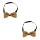 thumbnail image 1 of Sonducket Fashion Men Rhinestone Bow Tie Party  Accessories Banquet Bowtie Wedding 2piezas Oro, 1 of 1
