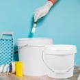 thumbnail image 5 of ZONHEBIN White Paint Bucket with Lid & Handle - 1 Gallon Capacity, 5 of 7