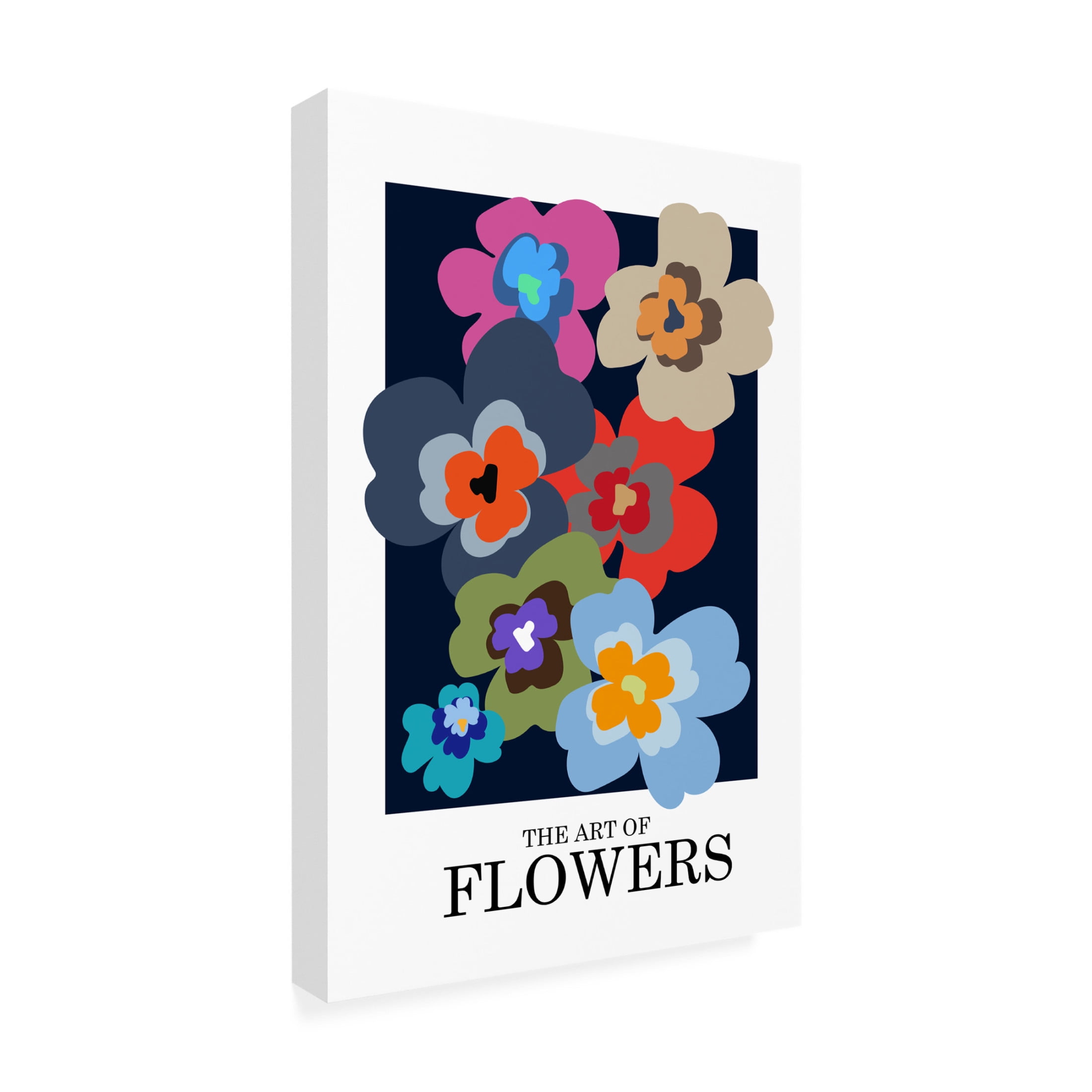 Trademark Fine Art Frances Collett  The Art Of Flowers Blue Canvas Wall Art