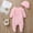 4#Pink, variant on Hzgobj Newborn Baby Girl Clothes Infant Floral Print One-Piece Romper Jumpsuit Bodysuit Hat