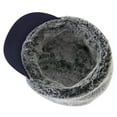 thumbnail image 3 of Holzlrgus Mens Winter Hat with Brim Warm Earflaps Hat Faux Fur Baseball Cap, 3 of 5