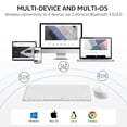 thumbnail image 2 of Combo de teclado y ratón Rapoo 9010M Wireless Bluetooth 5.0, 2 of 9