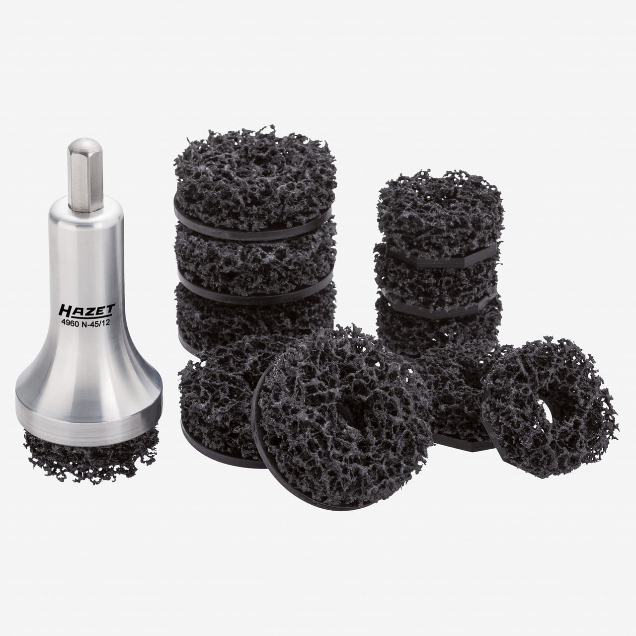 Hazet 4960N45/12 Wheel hub grinder set for passenger cars, 12 pieces