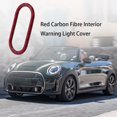 thumbnail image 3 of Red Carbon Fibre Interior Warning Light Cover for MINI Cooper F55 F56 Countryman F60, 3 of 7