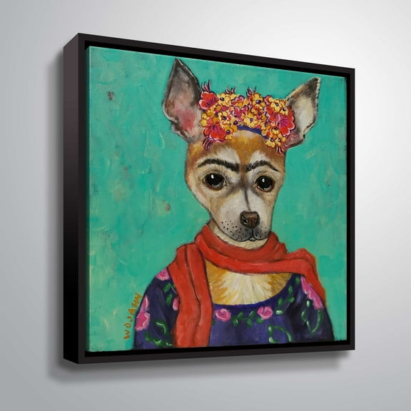 ArtWall Diegos Girl, Gallery Wrapped Floater-framed Canvas by Holly Wojahn