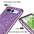 thumbnail image 4 of Phone Protective Cover Electroplating Glitter  Anti-shock Tight Fit Full Coverage Anti-scratch Phone Protective Shell for Google, 4 of 10