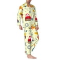 thumbnail image 2 of Lsque Heavy Equipment Pattern Long Sleeve Pajama Set for Men - Soft 2-Piece Sleepwear and Loungewear Set with Pockets, Comfy Nightwear-X-Large, 2 of 7