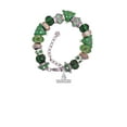 thumbnail image 2 of I 'Heart' Gymnastics Green Christmas Bead Bracelet, 2 of 4