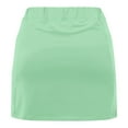 thumbnail image 4 of uublik School Skirts for Girls Mint Green Tennis Skirts Golf Skort Athletic Dance Running School Sport Skirts with Shorts Size 2T-12, 4 of 5