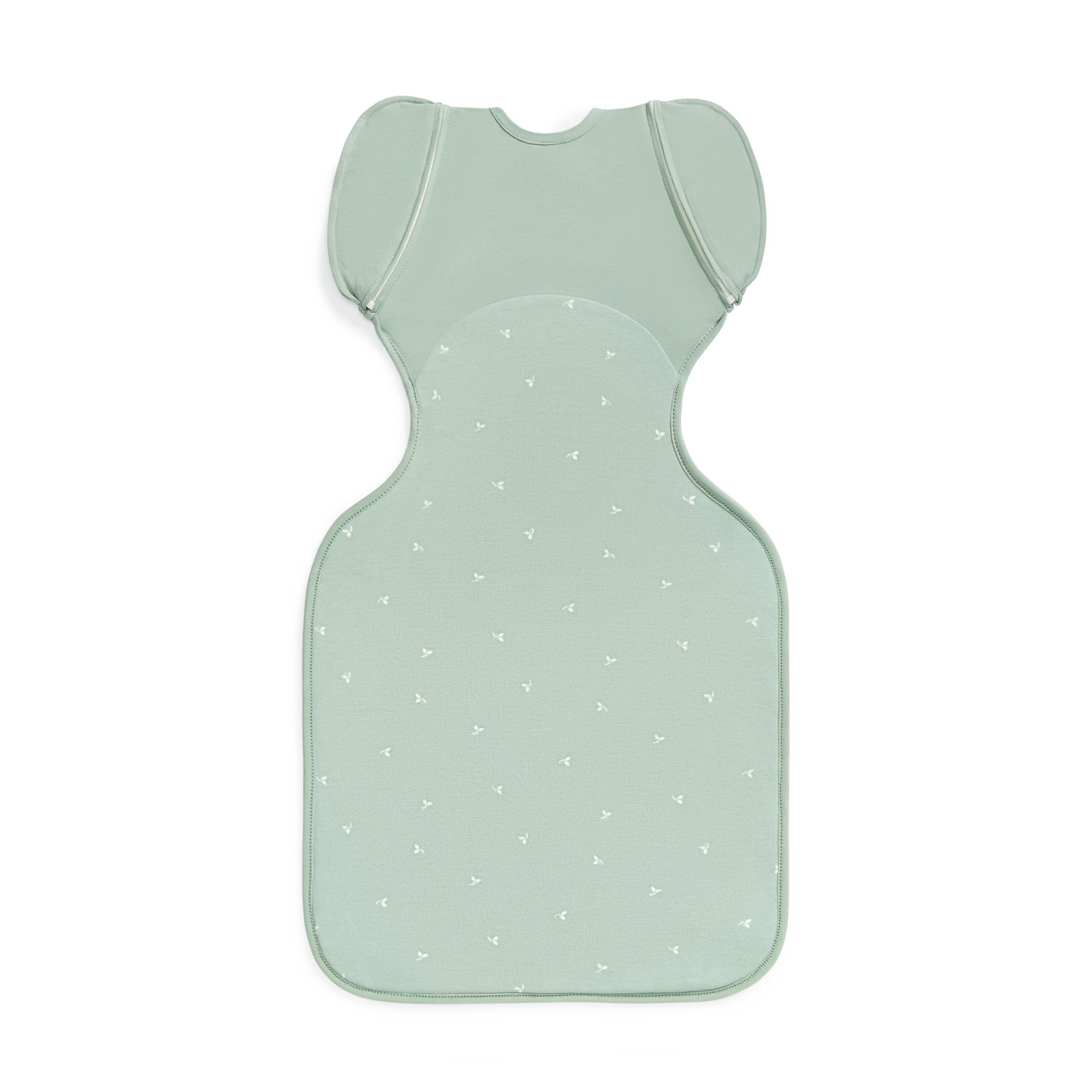 Love to Dream Swaddle UP Transition Baby Sleep Bag Fleece 1.5 TOG, Zip-Off Wings, Medium 13-19 lbs, Olive Twigs