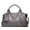 Gray, variant on Leather Hobo Handbag with Shoulder Strap, Top Handle Satchel Purse, Available in Black, red, pink, blue, gray