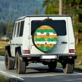 thumbnail image 2 of Yuyamidu Green Leaf Tire Covers St. Patrick's Day Spare Wheel Tire Cover Easy to Install Wheel Cover Protector Universal Fit for Trailer, RV, SUV, Truck, 2 of 5