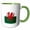 Green/White, variant on 3drose, Y Ddraig Goch Grunge Welsh Flag, 15oz Mug
