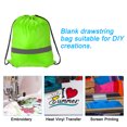 thumbnail image 6 of REGALWOVEN Polyester Drawstring Bag Reflective Cinch Sack for Gym Sports Green, 6 of 7