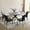 black4, variant on Zerifevni 46.4" Round Dining Table Set, Mid Century Modern Round Dining Table for 4-6 Person, w/Steel Legs, Coffee Table for Kitchen Dining Room, Office, Save Space (1 Round Table with 2 Grey Chairs)