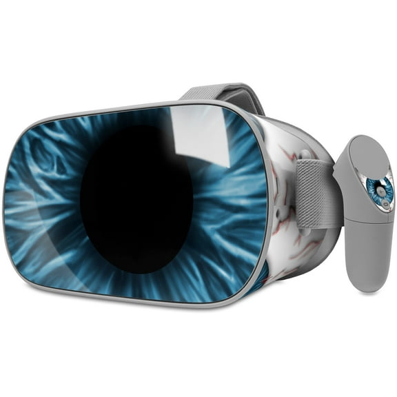 Decal style Skin Wrap compatible with Oculus Go Headset - Eyeball Blue (OCULUS NOT INCLUDED)