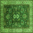thumbnail image 1 of Ahgly Company Indoor Square Oriental Green Industrial Area Rugs, 8' Square, 1 of 4