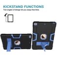 thumbnail image 3 of Mignova for New iPad 7th Generation 10.2" 2019 / iPad 10.2 Case, Hybrid Rugged Heavy Duty Defender Shockproof Protective with Built-in Kickstand for Apple iPad 10.2 Inch 2019 (Black/Blue), 3 of 6