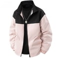 thumbnail image 6 of qelini Jackets for Men Windbreaker Big and Tall Long Sleeve Zipper Shirt Outdoor Hiking Collar Pocket Color Block Waterproof Jacket, 6 of 7