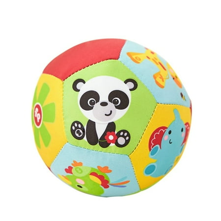 Children Baby Balls Crawl Ball Toy  Cute Animal Print Small Colorful Soft Ball Early Learning Toy for Infant Toddlers