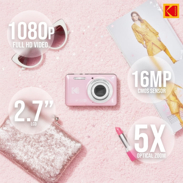 Kodak, PixPro FZ55 Friendly Zoom Digital Camera, 16MP, 1080p Full