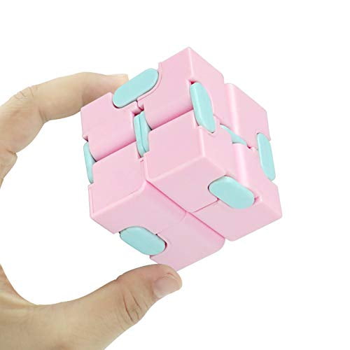 Keeyment Infinity Cube Fidget Cube Toy Stress Relief For Adults And Kids Fidget Toy Cute Puzzle Flip Cube For Anxiety Relief And Killing Time Pink Walmart Com Walmart Com