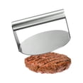 thumbnail image 3 of Presse à Burger en Acier Inoxydable, Presse à Hamburger Ronde, Presse à Hamburger Antiadhésive Lisse, Presse à Gril Parfaite pour la Cuisson sur Gril à Plaque, 3 of 8