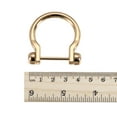 thumbnail image 5 of 31mm U Shape Horseshoe D-Rings Zinc Alloy Electroplated Gold Tone 2 Pack, 5 of 5