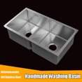 thumbnail image 3 of 304 Stainless Steel Kitchen Sink Double Bowl 30x17" Undermount Top Mount Basin, 3 of 9