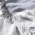 thumbnail image 3 of Brielle Home Denver Reversible Cotton Gauze Throw Blanket, 3 of 4