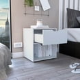 thumbnail image 2 of Aberdeeen 19.7-Inch High Nightstand White, 2 of 7