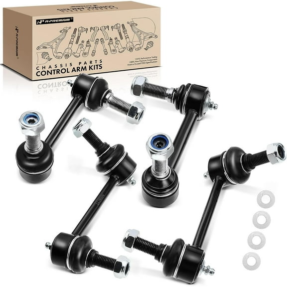 A-Premium Set of 4, Front & Rear Sway Bar Links Kit Stabilizer Bar Links, Compatible with Chevrolet SSR, Trailblazer, Trailblazer EXT & GMC Envoy, Envoy XL & Buick & Isuzu & Oldsmobile & Saab