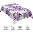 thumbnail image 5 of 60x108inches Floral Rectangle Tablecloth Blue Pink Flowers Blossom Printed Table Cloth Waterproof and Washable Fabric Table Cover for Kitchen Dining Room Living Room Patio Home Decors, 5 of 5