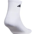 thumbnail image 6 of Adidas Mens Extended Size Cushioned Quarter Socks, 6 of 7