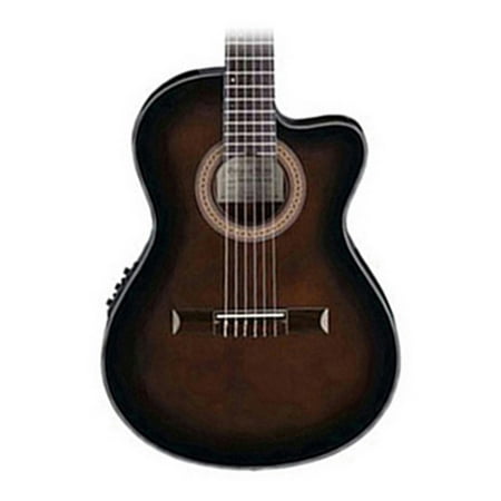 Ibanez GA35TCE Thinline Acoustic Electric Classical Guitar in Dark Violin