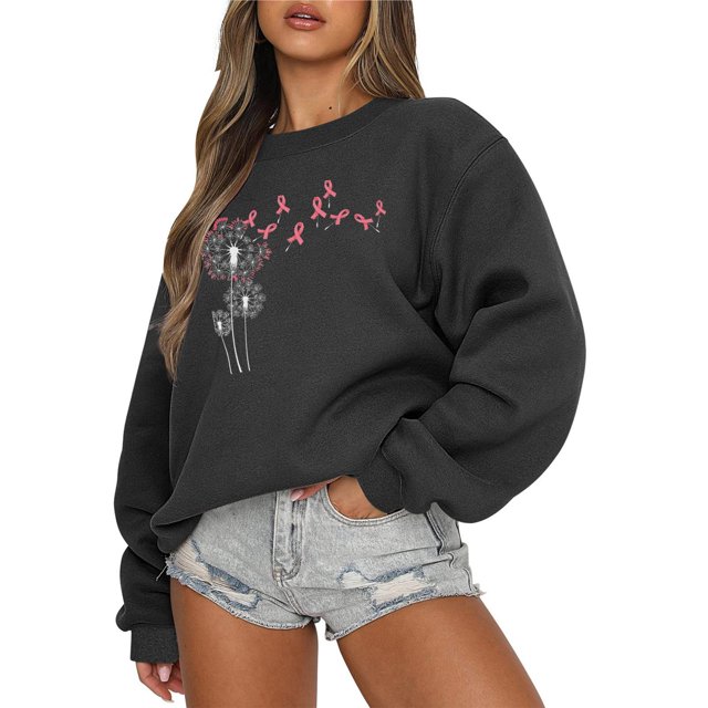 2023 Chandail en Molleton de Mode pour Femmes 50 % de Rabais Liquidation Mode Décontractée Manches Longues Col Rond Imprimé Chandail en Molleton Dames Hauts Blouse