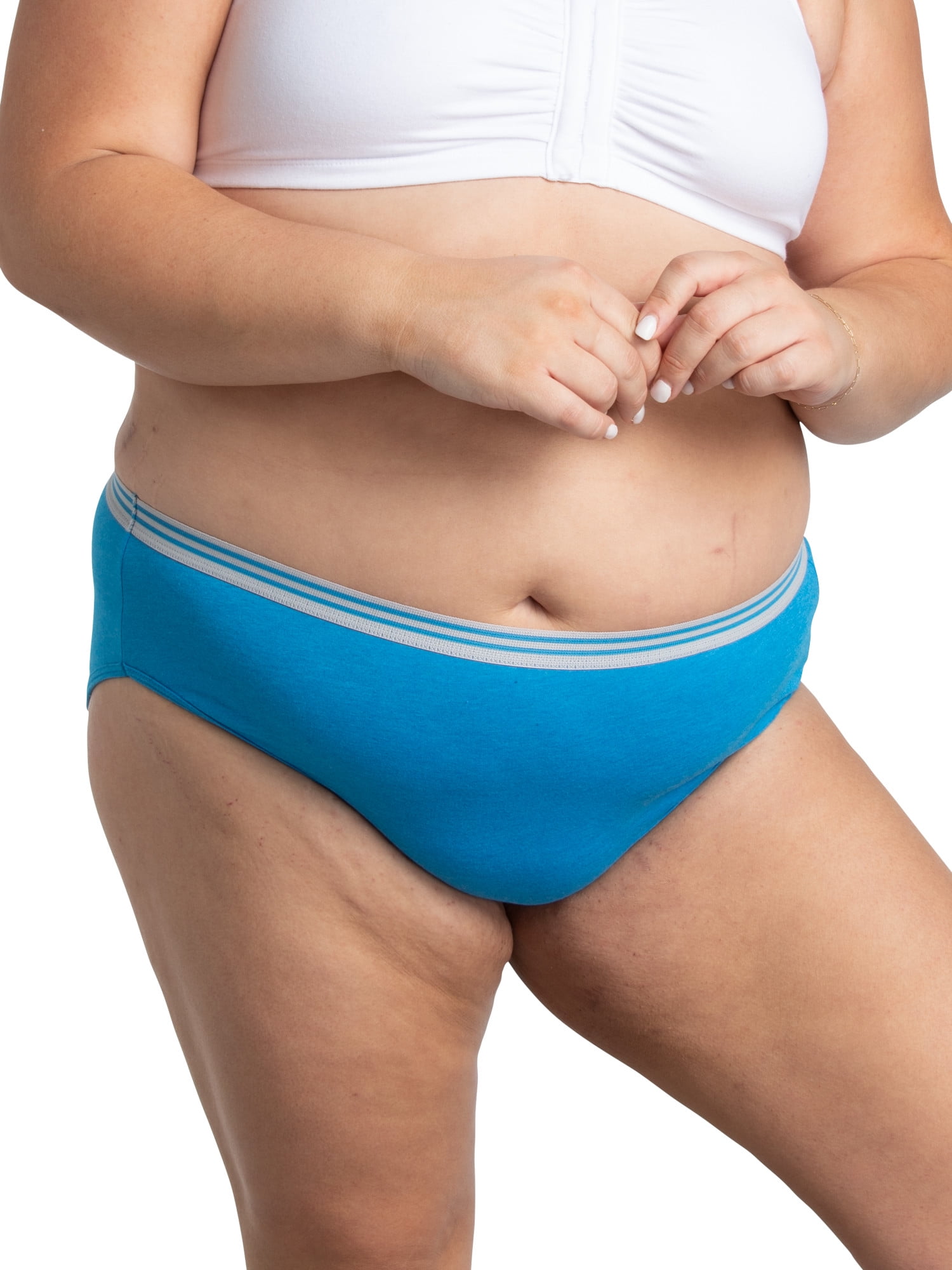 Fit for Me by Fruit of the Loom Women's Plus Size Hi-Cut Underwear