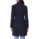 thumbnail image 3 of Abrigo de cuello alto Inspire Chic para mujer, abrigo de invierno de manga larga, talla XL, azul oscuro, 3 of 6