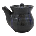 thumbnail image 2 of Pack of 2 Speckled Black Blue Japanese Tenmoku Porcelain Soy Sauce Dispensers, 2 of 9