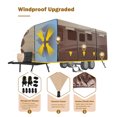 thumbnail image 6 of RV Cover 14'-16' Travel Trailer Cover 300D Oxford 7 Layers Top Waterproof Ripstop Toy Hauler Cover, Brown, 6 of 7