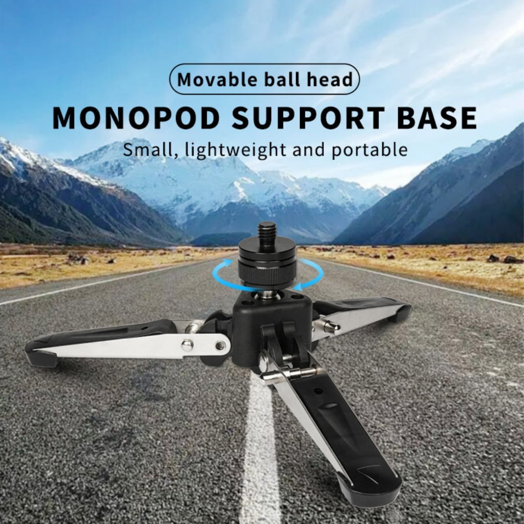 KCAHPAN Portable Aluminum Alloy Monopod Tripods Stand with 3/8 Screw Hole and 360 Degree Rotatable