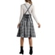 thumbnail image 3 of Vestido de cuadros INSPIRE CHIC para mujer, tirantes de tartán para Navidad, falda M negra, 3 of 6