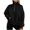 Black, variant on BangWanChi Oversized Hoodies for Women Long Fashion Women's Half Zip Sweatshirts Long Sleeve Casual Solid Color Pullover Clothes Stand Collar Sweatshirts Tops