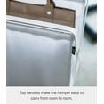 thumbnail image 5 of Yamazaki Home Folding Storage Bin, White, Steel, 8.5 gallon, 32 liters, Supports 22 pounds, Collapsible, Handles, No Assembly, 5 of 7