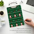 thumbnail image 3 of FORMRS Acrylic Clipboard with Low Profile Clip Standard A4 Letter Size, 12.5" x 9", Green Christmas Trees, 3 of 8