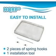 thumbnail image 4 of HQRP 5.9"x8.5" RV Furnace Water Heater Vent Cover Flying Bug Insect/Rodent Screen, w/ Installation Tool for Camper Travel Trailers Motorhomes, 4 of 7
