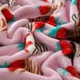 thumbnail image 4 of Chocolate Strawberry Valentine's Day Plush Throw Blanket 50" x 60", by Way to Celebrate, All Ages, 4 of 6