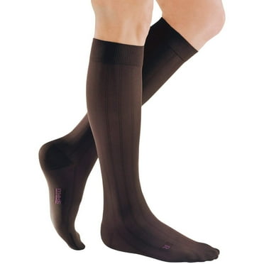 mediven for men classic 30-40 mmHg Calf High Closed Toe Compression Stockings, Brown, IV (Extra Wide)-Tall