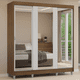 thumbnail image 2 of Ropero Closet Madesa Reno 3 Puertas 3 Espejos Con Pies MB 2, 2 of 9