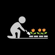 Fiskars 12.25 Ergo Flower Bed Trowel with Cast Aluminum Head